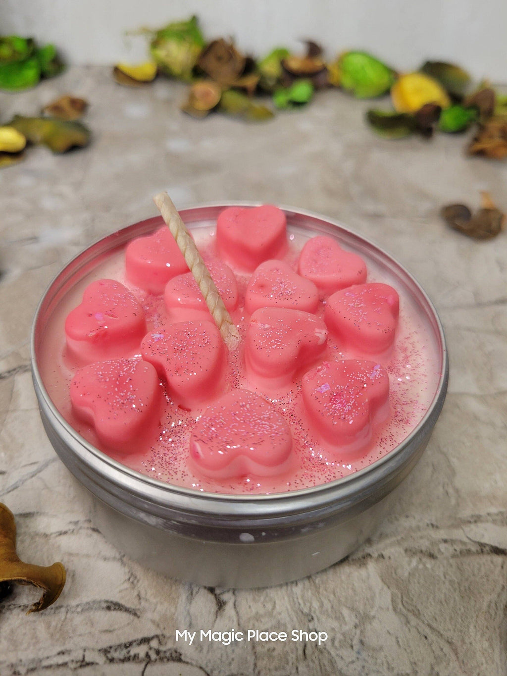 Roses Soy Candle Gift / Hand Poured Soy Candle