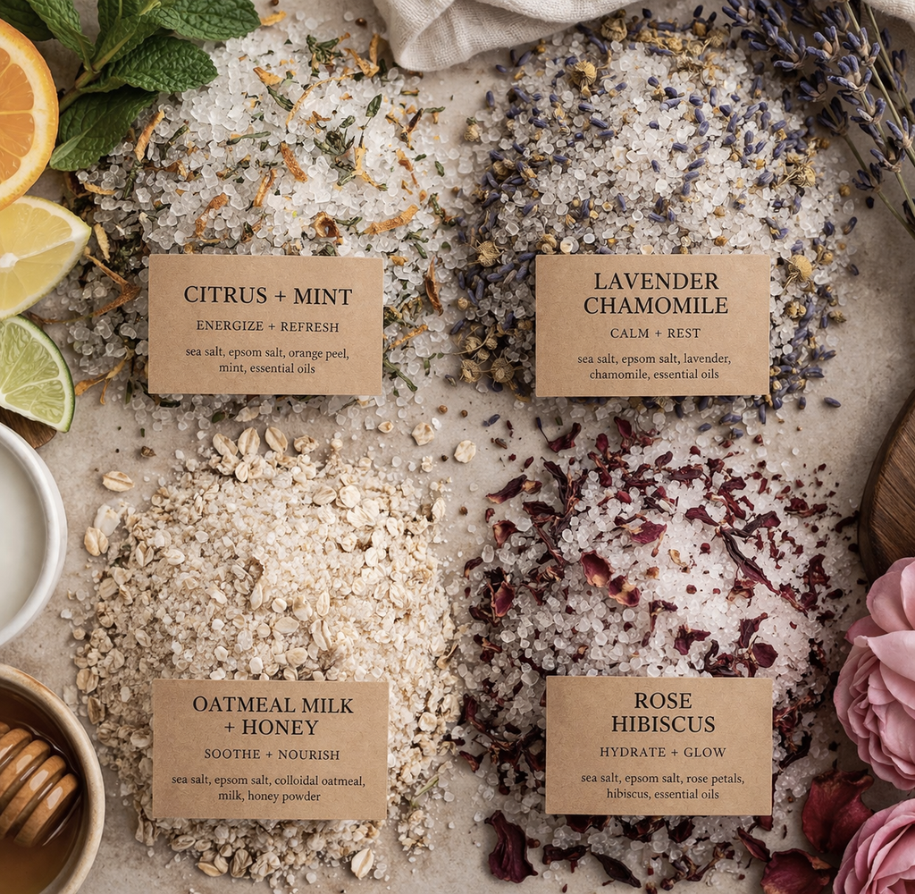 Rose Hibiscus Bath Soak | Hydrate + Glow