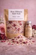 Rose Hibiscus Bath Soak | Hydrate + Glow