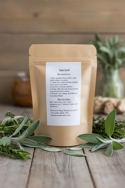 Sage Leaf (Rubbed)
