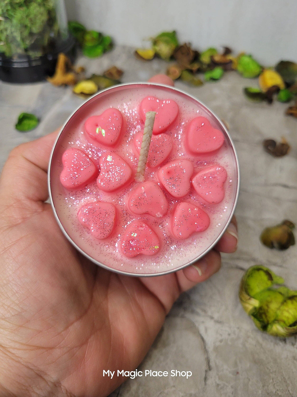 Roses Soy Candle Gift / Hand Poured Soy Candle
