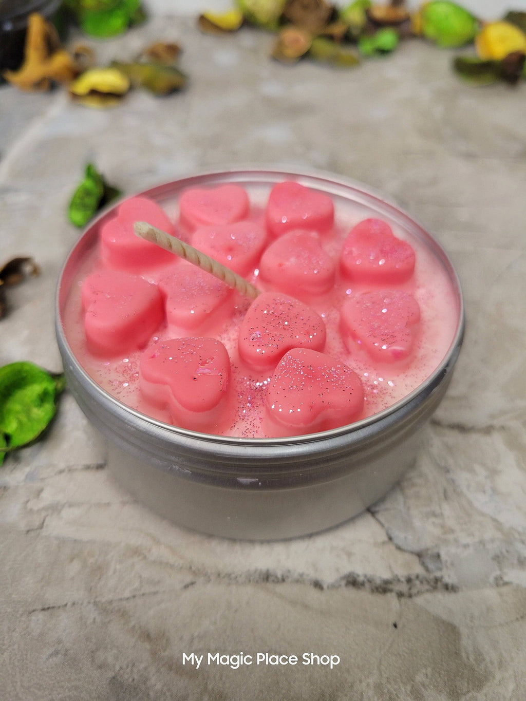 Roses Soy Candle Gift / Hand Poured Soy Candle
